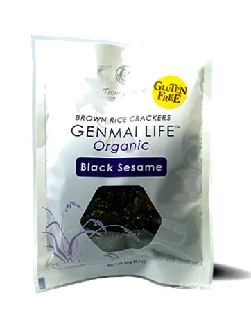 Brown rice crackers Organic Black Sesame