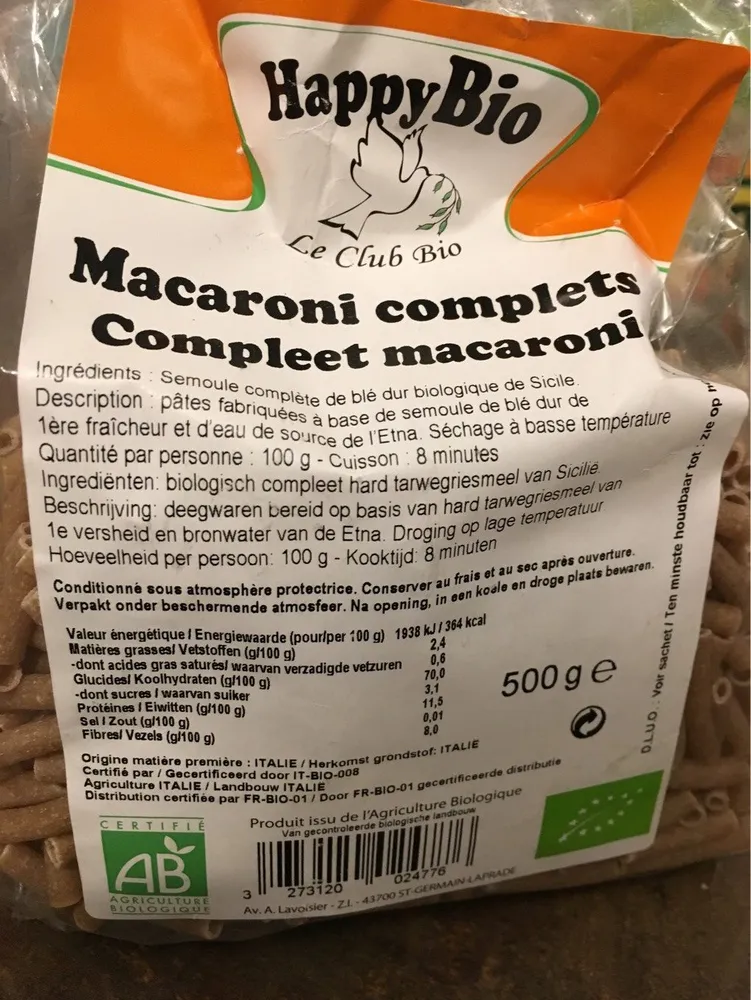 Macaroni complets