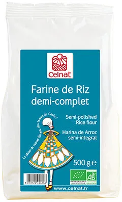 Farine de riz demi-complet