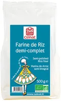 Farine de riz demi-complet