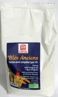 Blés anciens. Farine semi-complète type 110