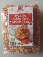 Épeautre lentilles corail et Haricots mungo