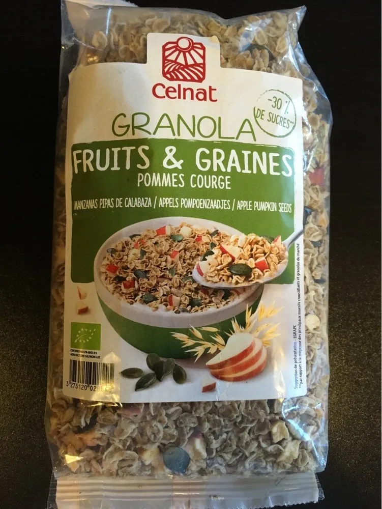 Granola fruits & graines