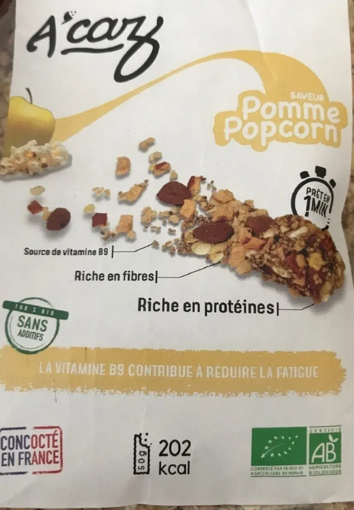 Premix masse pomme popcorn