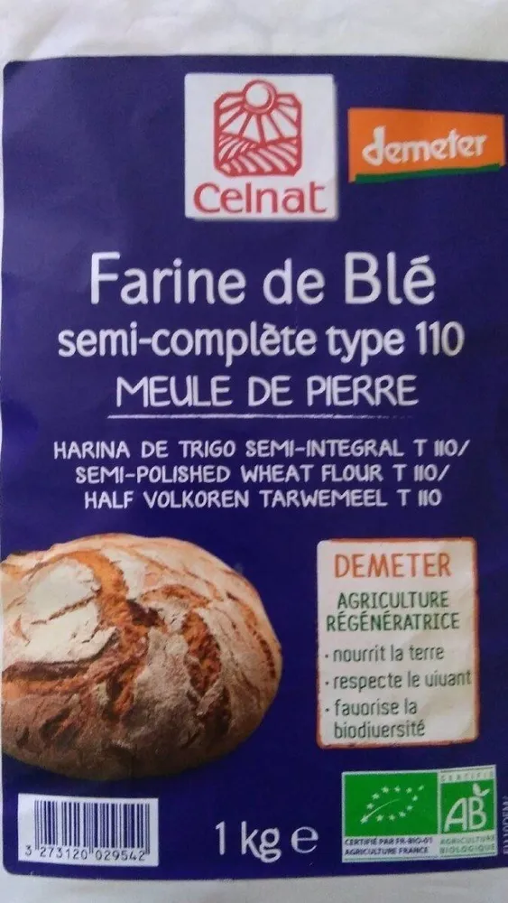 Farine de blé semi-complète type 110