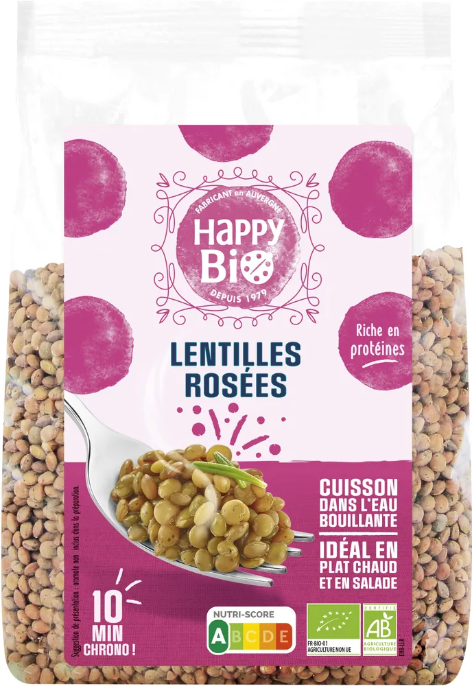 Lentilles rosées