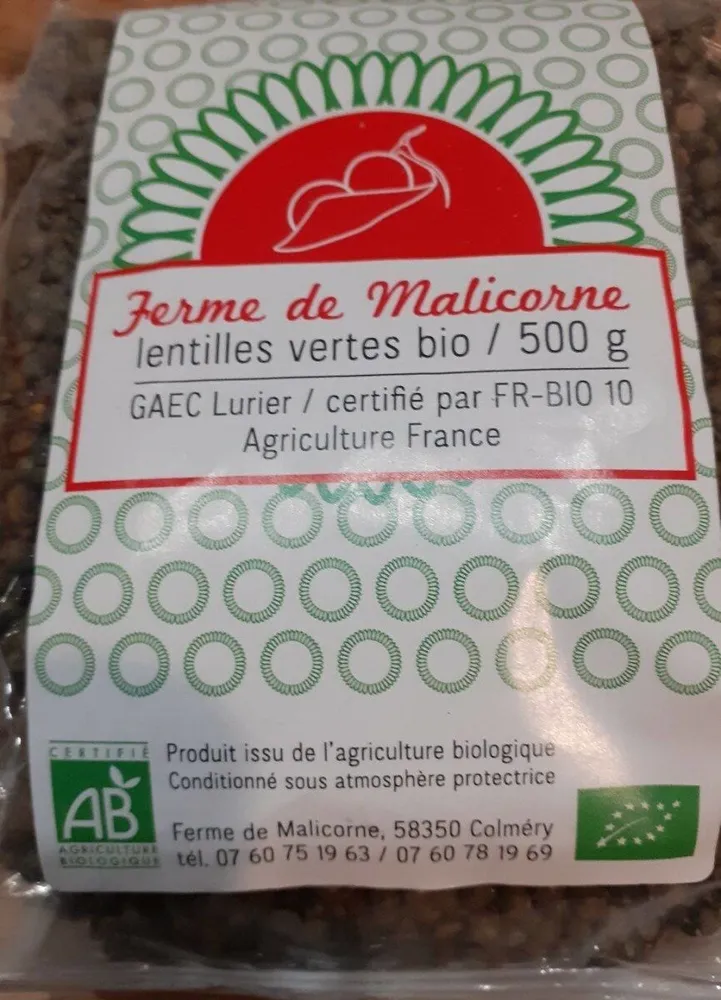 Lentilles vertes bio