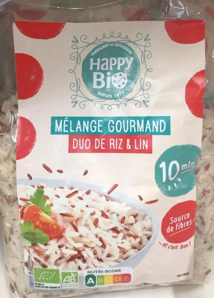 Melange gourmand duo de riz et lin