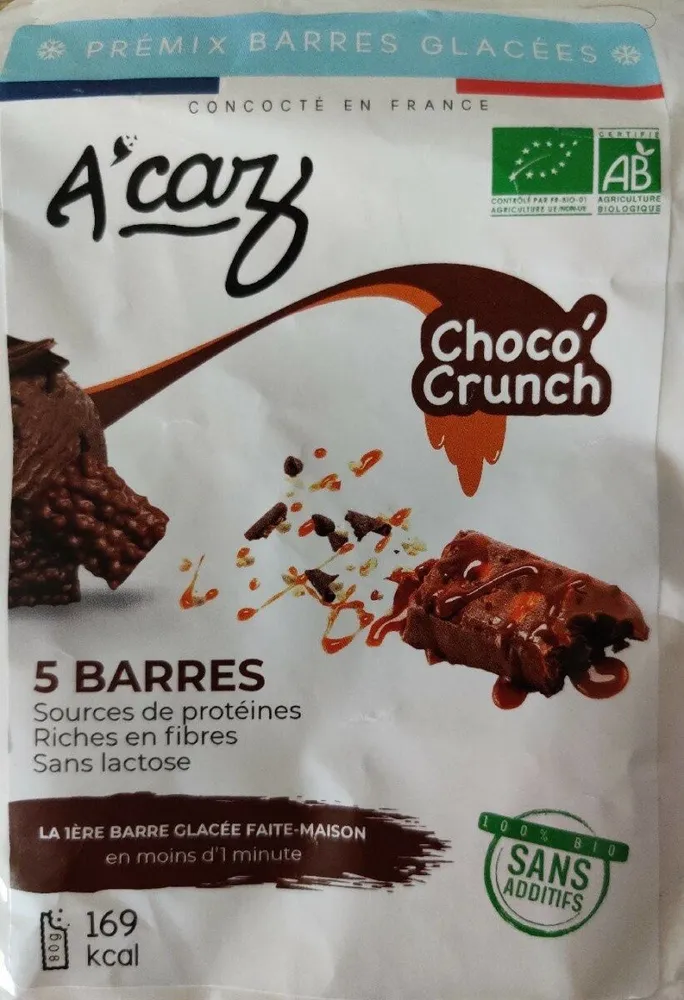 Prémix barres glacées