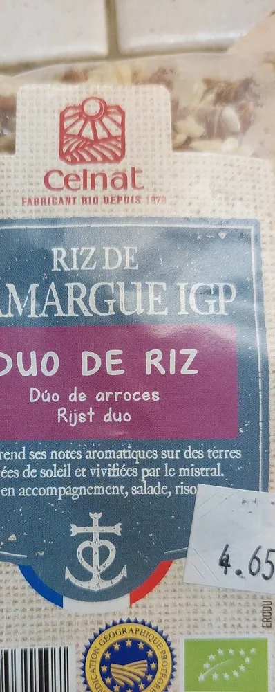Riz de camargue IGP
