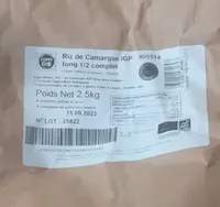 Riz de Camargue long 1/2 complet