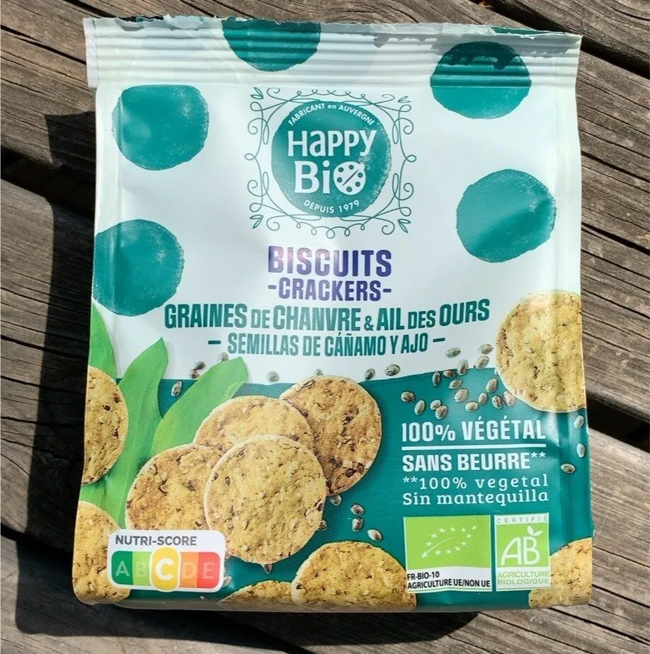 Crackers Graines de chanvre & Ail des ours