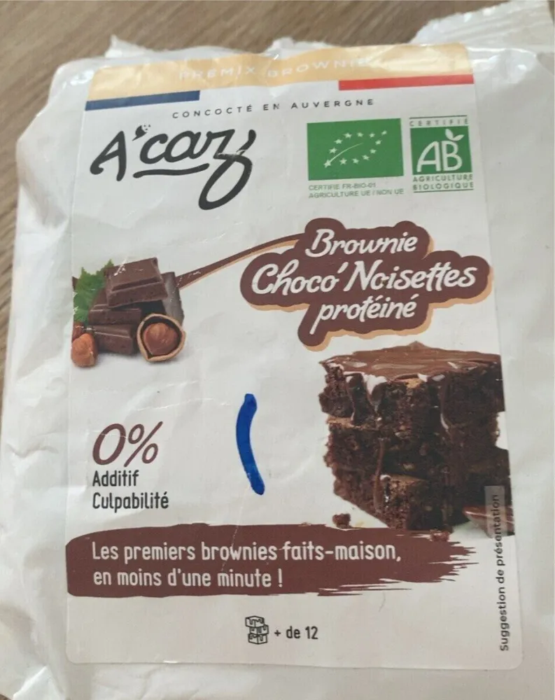 Brownie choco noisette