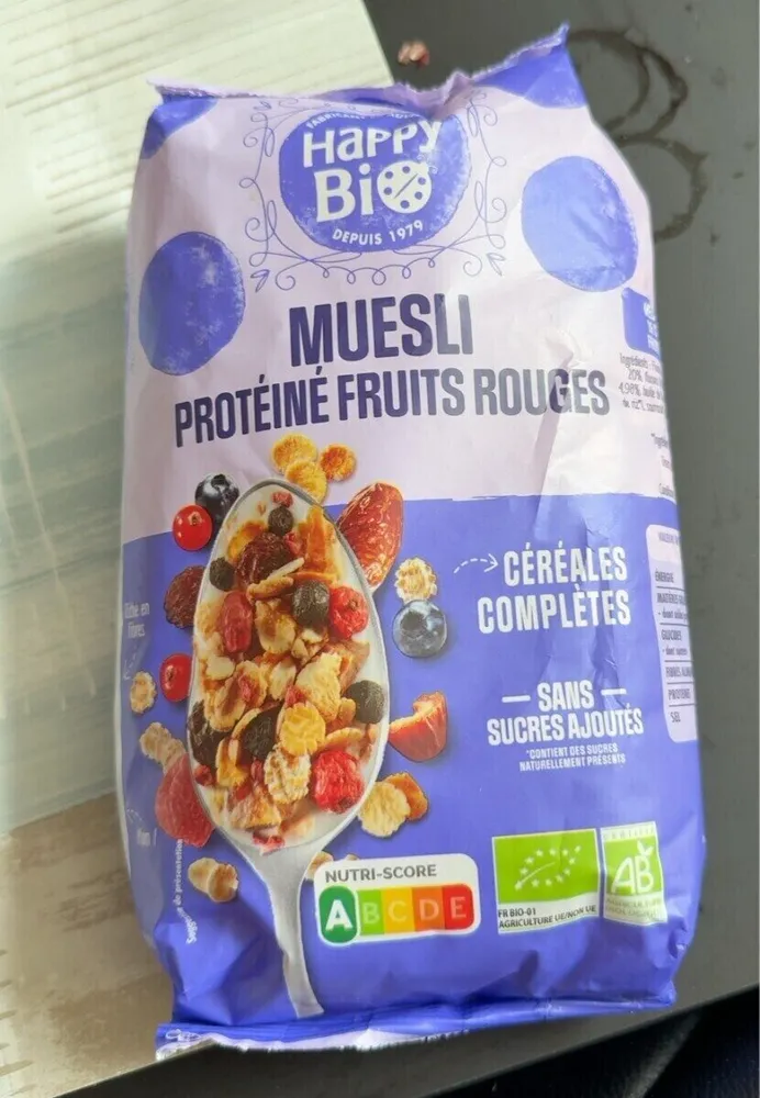 Muesli protéiné fruits rouges