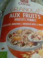 Granola aux fruits abricots pommes