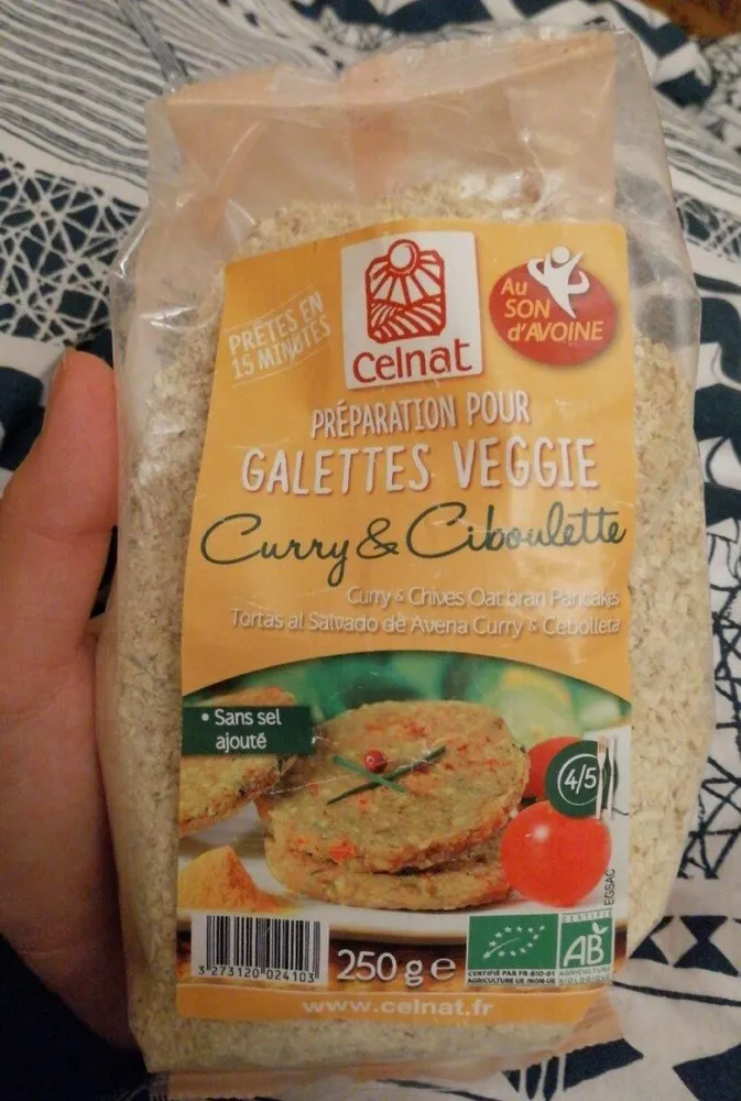 Préparation pour galettes veggie