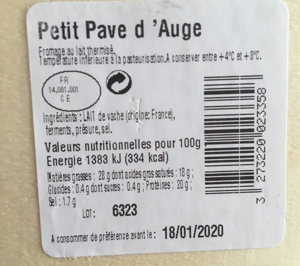 Petit pavé d'Auge