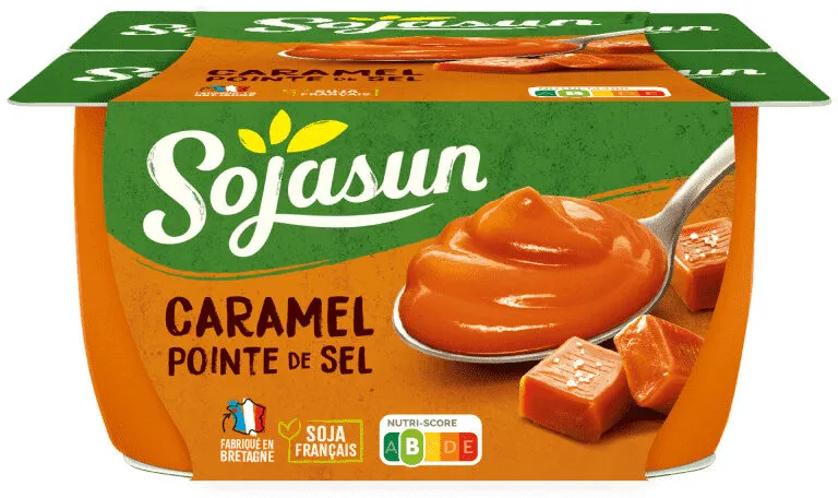 Dessert au soja caramel pointe de sel