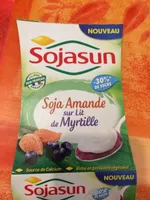 Soja amande sur lit de myrtille