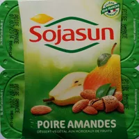 Dessert végétal aux morceaux de fruits, Poire Amandes (4 Pots)