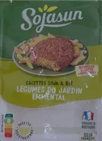 Galettes Soja et blé Légumes du Jardin Emmental