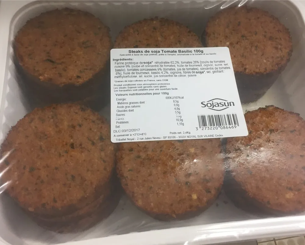 Steaks de Soja Tomate / Basilic