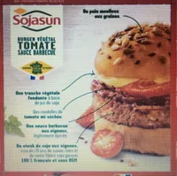 Burger vegetal tomate barbecue
