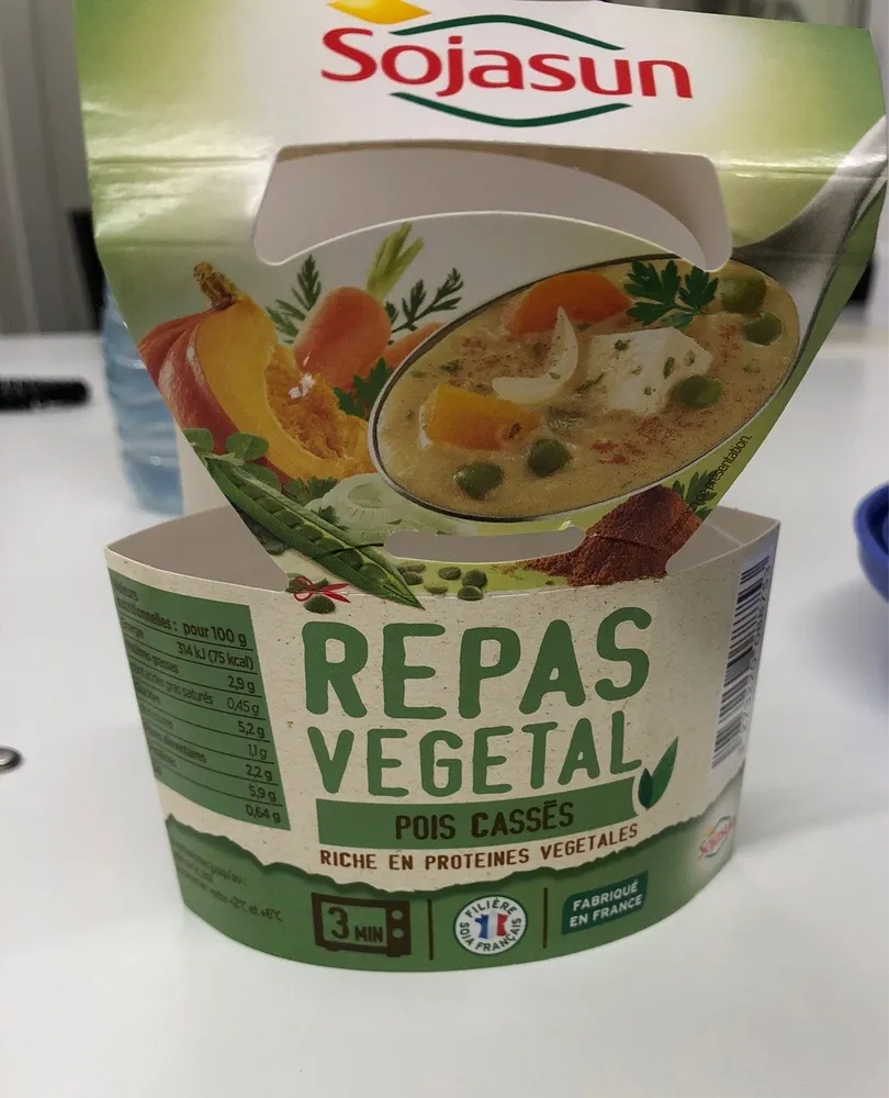 Repas Végétal Pois Cassés