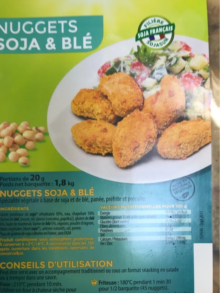 nuggets soja et blé