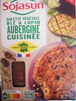 Galette végétale blé et lupin aubergine cuisinée