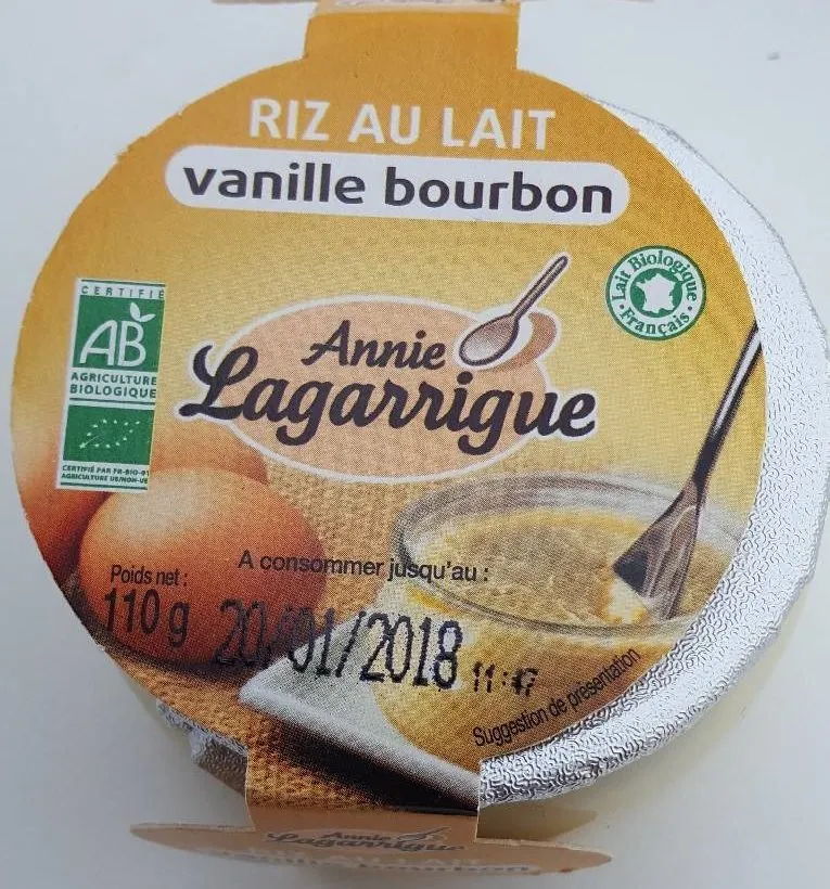 Riz au Lait Vanille Bourbon