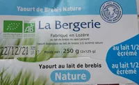 Yaourt nature au lait de brébis