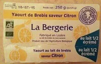Yaourt de Brebis saveur Citron