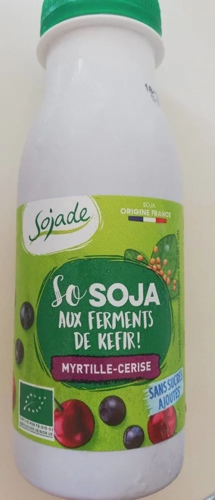 So soja aux ferments de kéfir myrtille-cerise