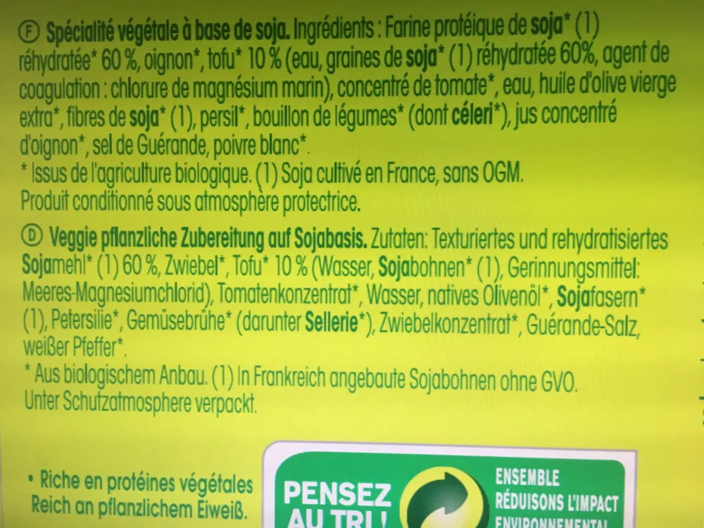 Farce végétale