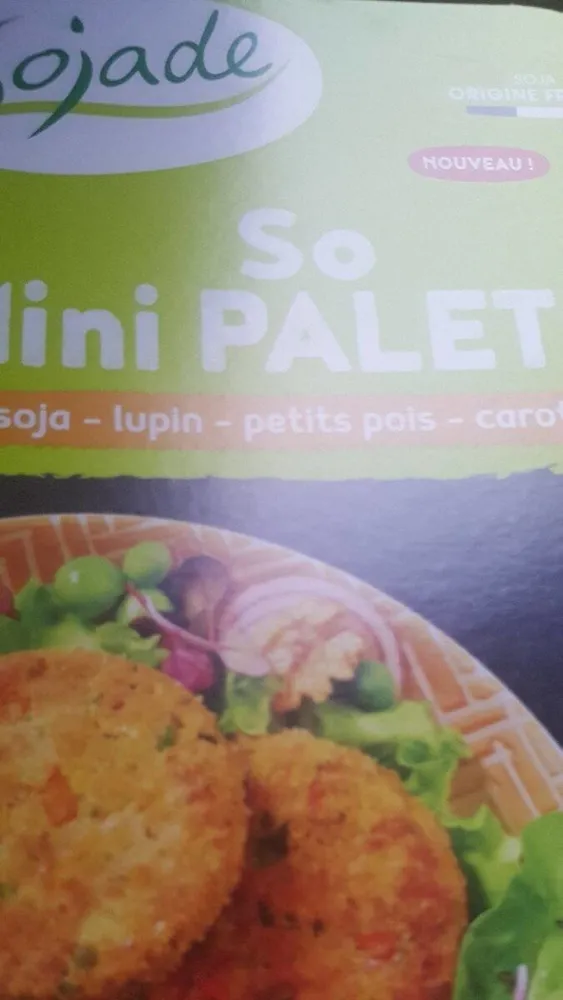 So mini palets ! Soja lupin petits pois carottes