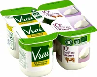 Yaourt nature biologique 0%MG