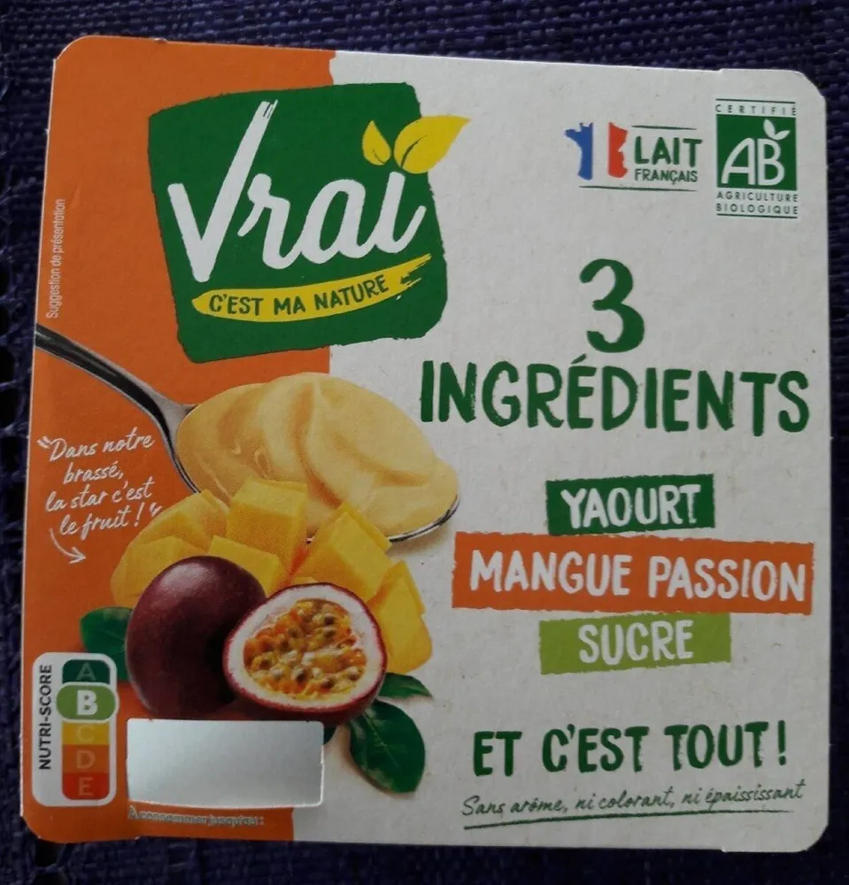 Yaourt Mangue Passion sucre