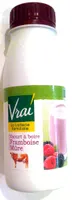 Yaourt à boire à la pulpe de framboise et mûre