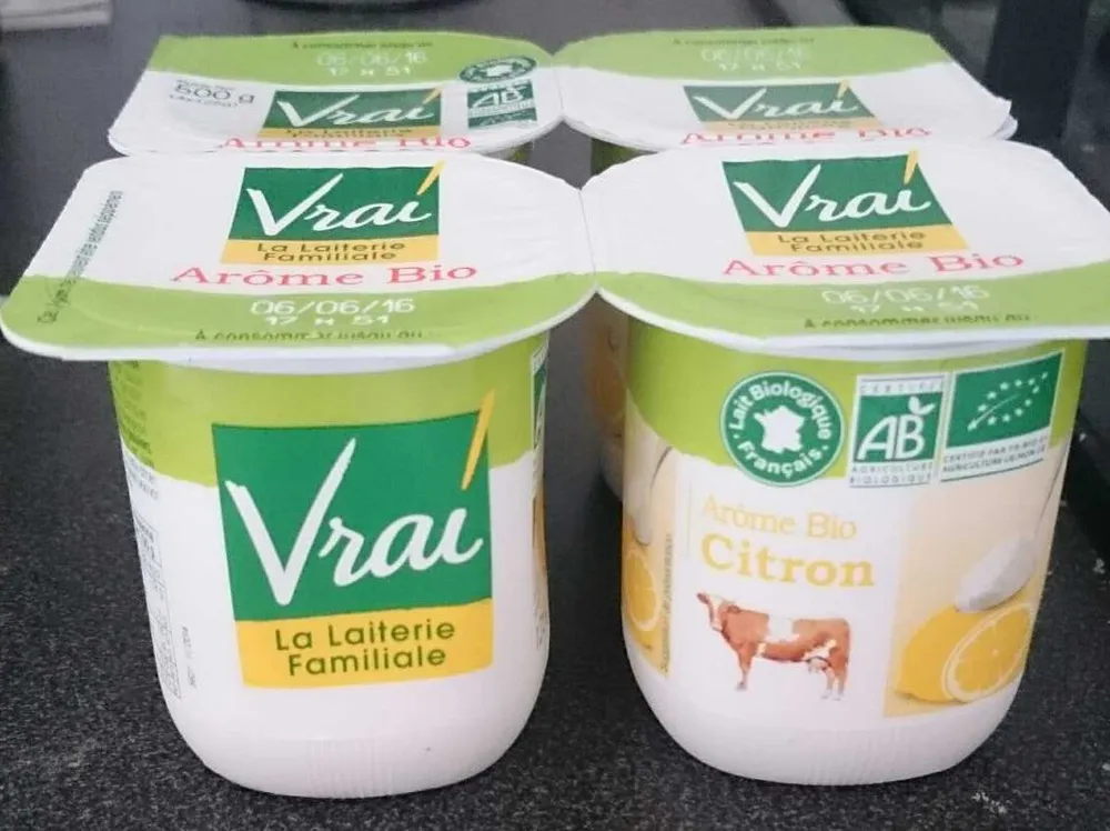 Yaourt Bifidus Arôme Bio Citron