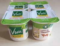Yaourt arôme naturel Vanille Bio Vrai