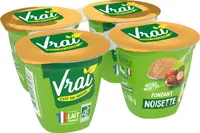 Dessert lacté biologique à la noisette