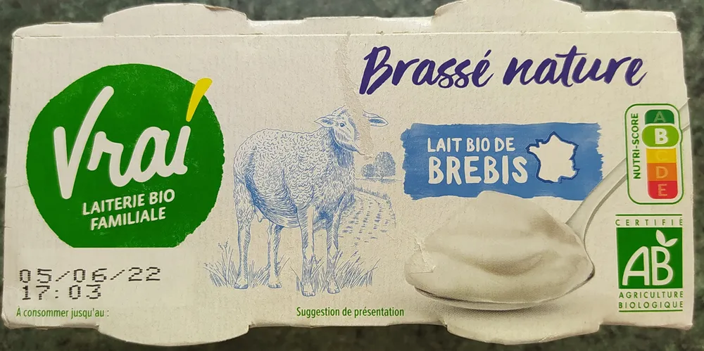 Brassé nature brebis