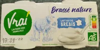 Brassé nature brebis