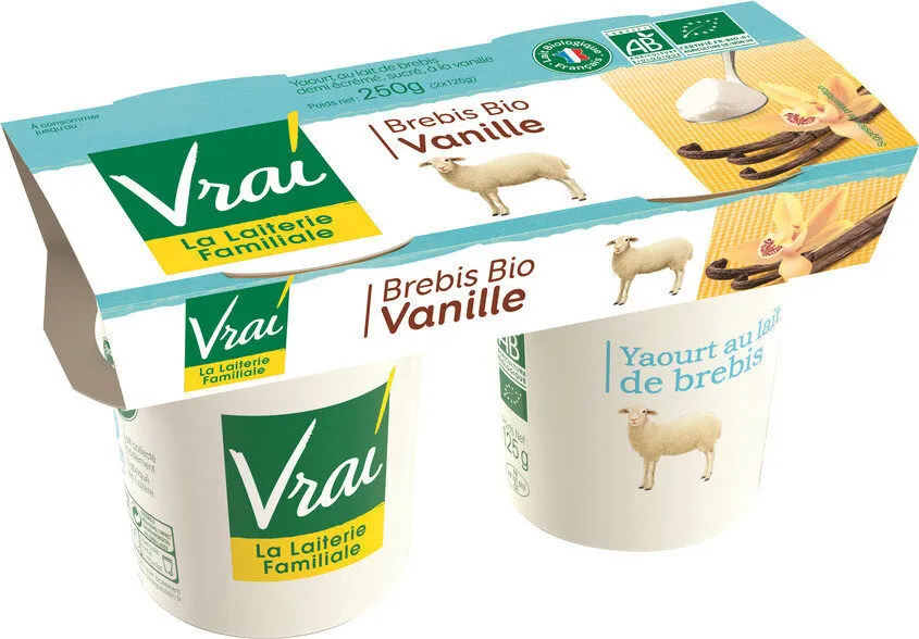 Yaourt au lait de brebis bio à la vanille