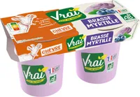 Yaourt brassé bio au lait de chèvre, à la myrtille