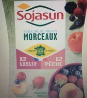 Panaché de fruits mixés : 2 fruits rouges 2 pêche