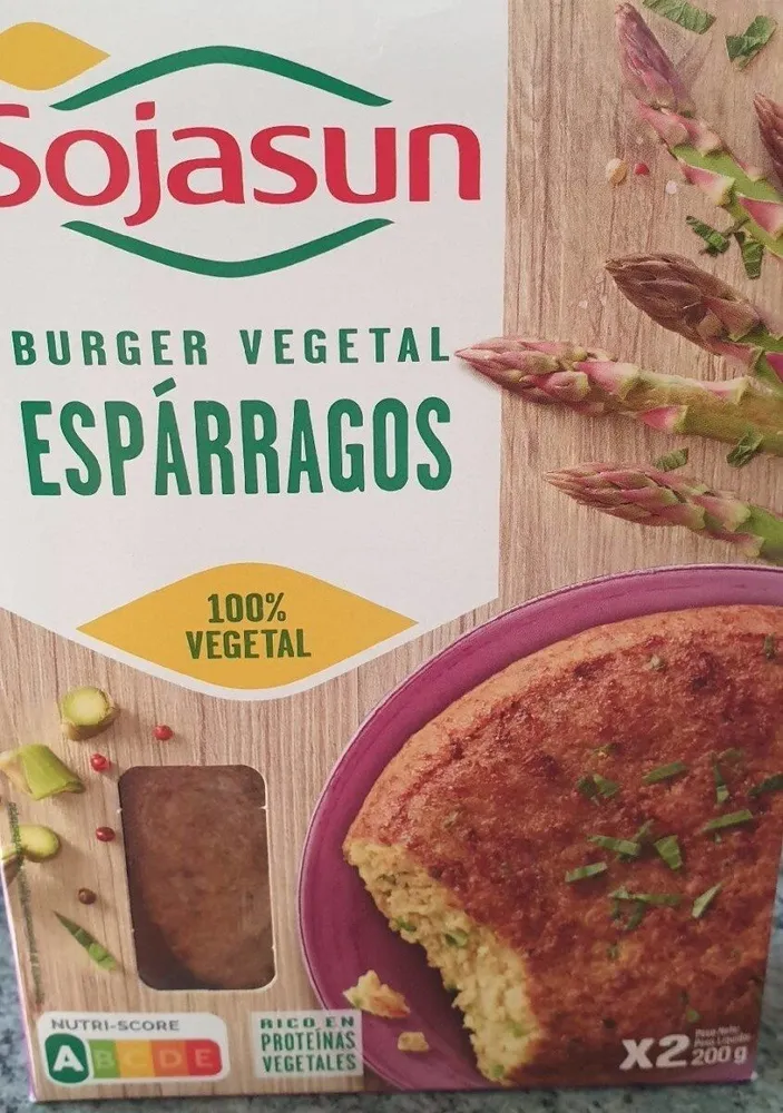 Burger vegetal de espárragos
