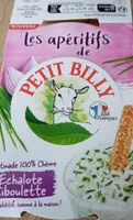 Les apéritifs de petit billy échalote ciboulette