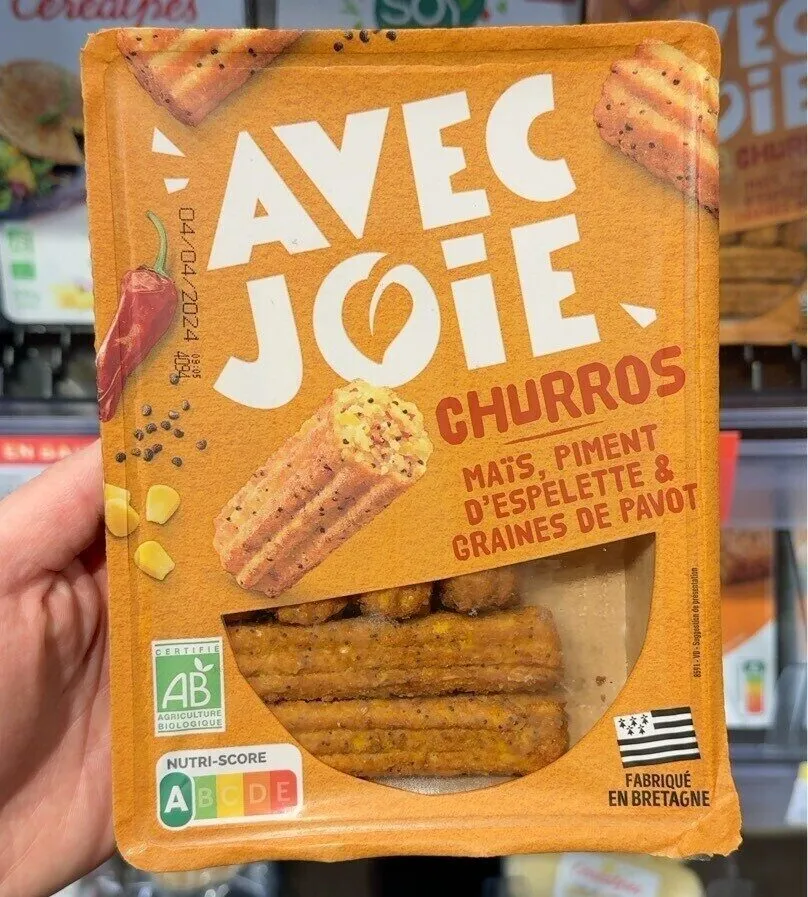 Churros - Maïs, piment d’espelette & graines de pavot